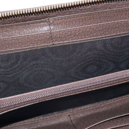Gucci GG Supreme Sherry Line Round Zipper Long Wallet Long Wallet Card Case