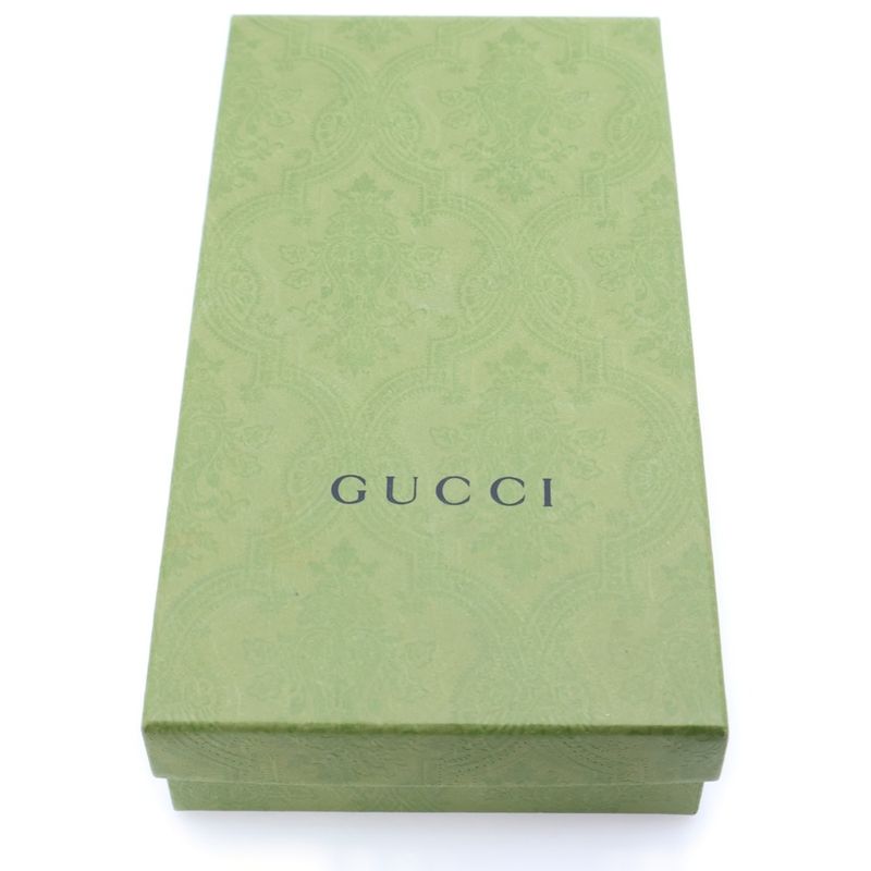 Gucci GG Supreme Sherry Line Round Zipper Long Wallet Long Wallet Card Case