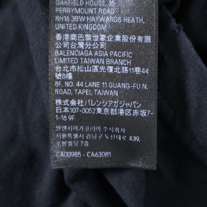 Balenciaga 24AW Burning Unity Logo Damaged Long-sleeved T-shirt Cut And Sewn