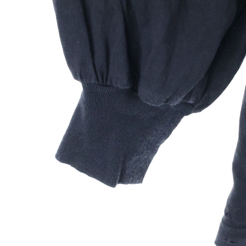 Balenciaga 24AW Burning Unity Logo Damaged Long-sleeved T-shirt Cut And Sewn