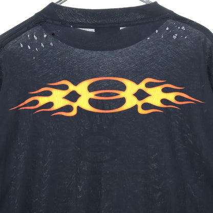 Balenciaga 24AW Burning Unity Logo Damaged Long-sleeved T-shirt Cut And Sewn