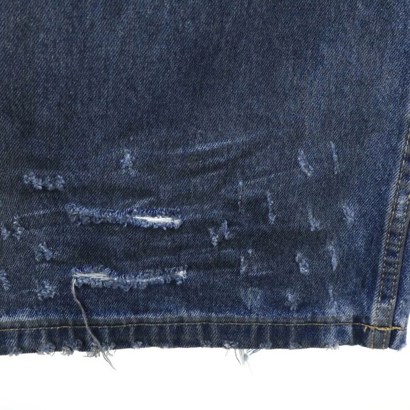 Balenciaga 23SS Baggy Pants Damaged Baggy Denim Pants Indigo 612966 Tmv95