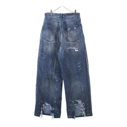 Balenciaga 23SS Baggy Pants Damaged Baggy Denim Pants Indigo 612966 Tmv95