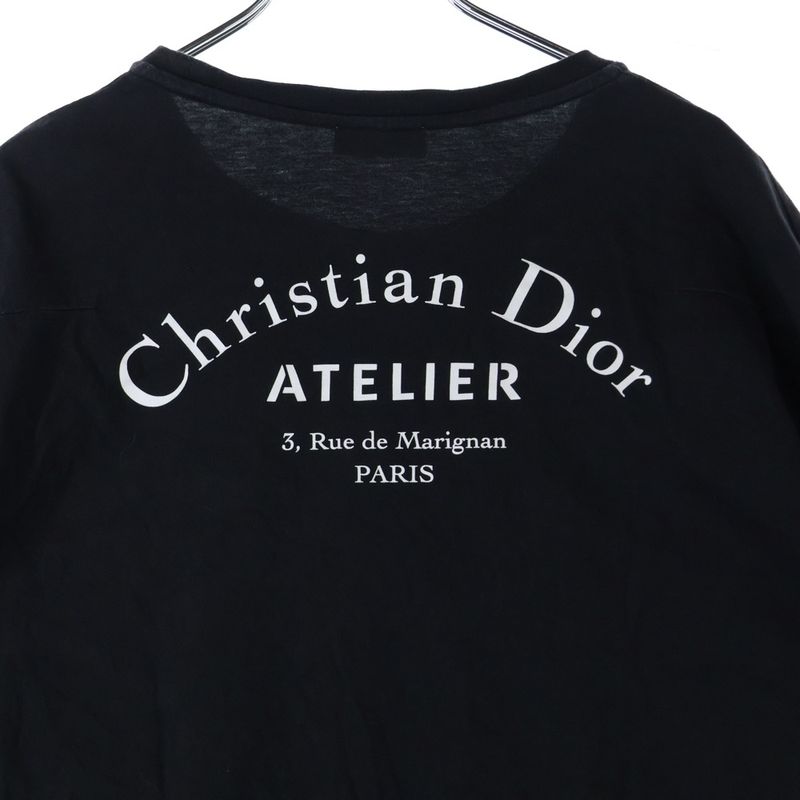 Christian Dior Atelier T-shirt Short Sleeve T-shirt Cut And Sewn Black 863j621i0