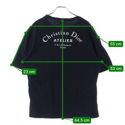 Christian Dior Atelier T-shirt Short Sleeve T-shirt Cut And Sewn Black 863j621i0