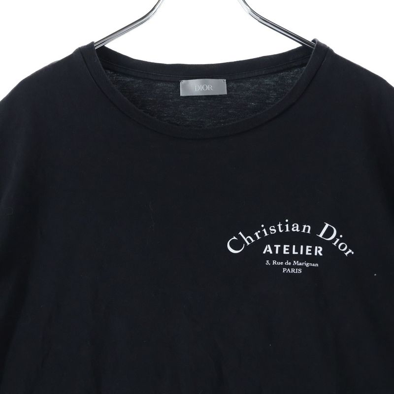 Christian Dior Atelier T-shirt Short Sleeve T-shirt Cut And Sewn Black 863j621i0