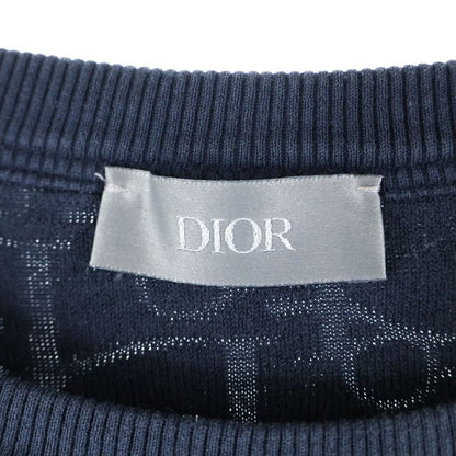 Christian Dior 21SS Oblique Pattern Pile Crewneck Short Sleeve T-shirt Cut And