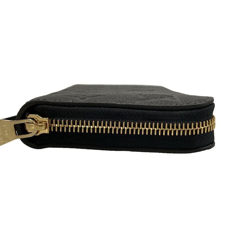 Louis Vuitton Zippy Wallet In Monogram And Empreinte Style M61864 Noir Black