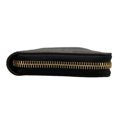 Louis Vuitton Zippy Wallet In Monogram And Empreinte Style M61864 Noir Black