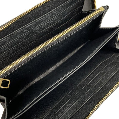 Louis Vuitton Zippy Wallet In Monogram And Empreinte Style M61864 Noir Black