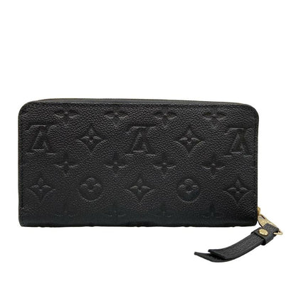 Louis Vuitton Zippy Wallet In Monogram And Empreinte Style M61864 Noir Black