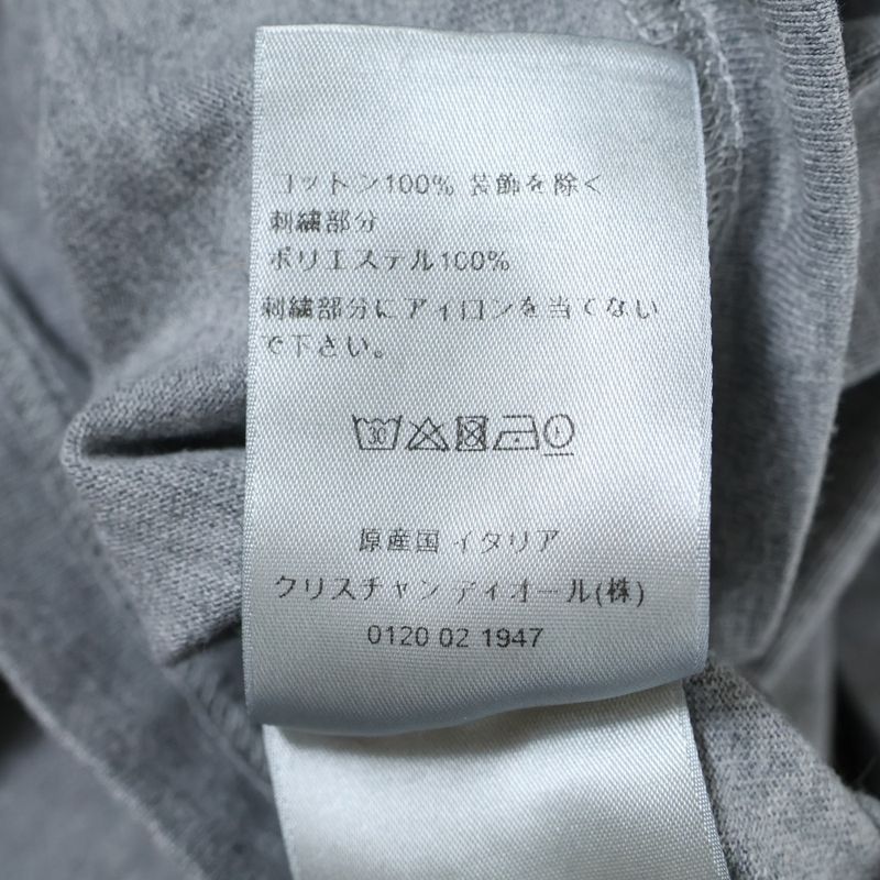 Christian Dior 22AW Logo Embroidery Crew Neck Short Sleeve T-shirt Cut And Sewn