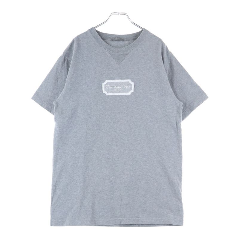 Christian Dior 22AW Logo Embroidery Crew Neck Short Sleeve T-shirt Cut And Sewn