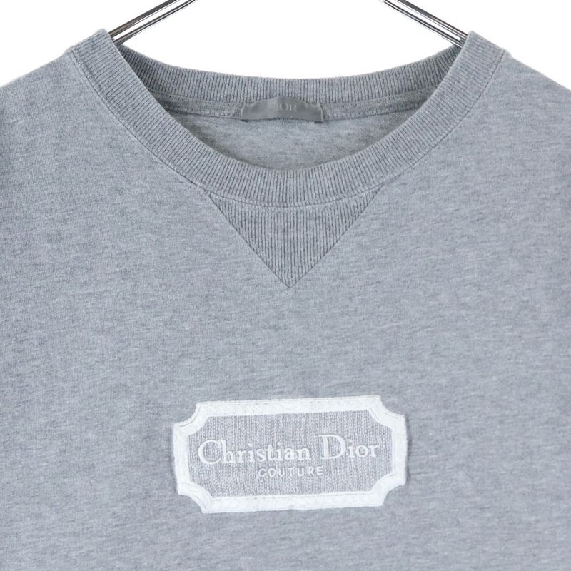 Christian Dior 22AW Logo Embroidery Crew Neck Short Sleeve T-shirt Cut And Sewn