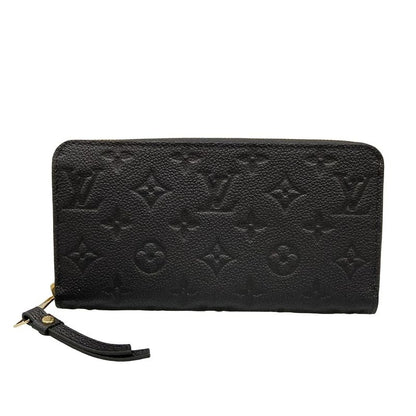 Louis Vuitton Zippy Wallet In Monogram And Empreinte Style M61864 Noir Black