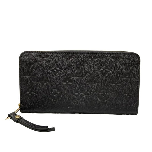 Louis Vuitton Zippy Wallet In Monogram And Empreinte Style M61864 Noir Black