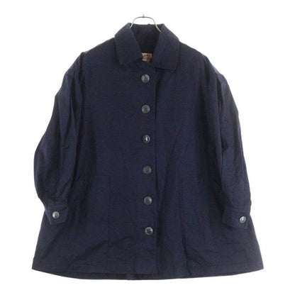 Hermes Anchor H Logo Button Cotton Stencil Collar Jacket Navy
