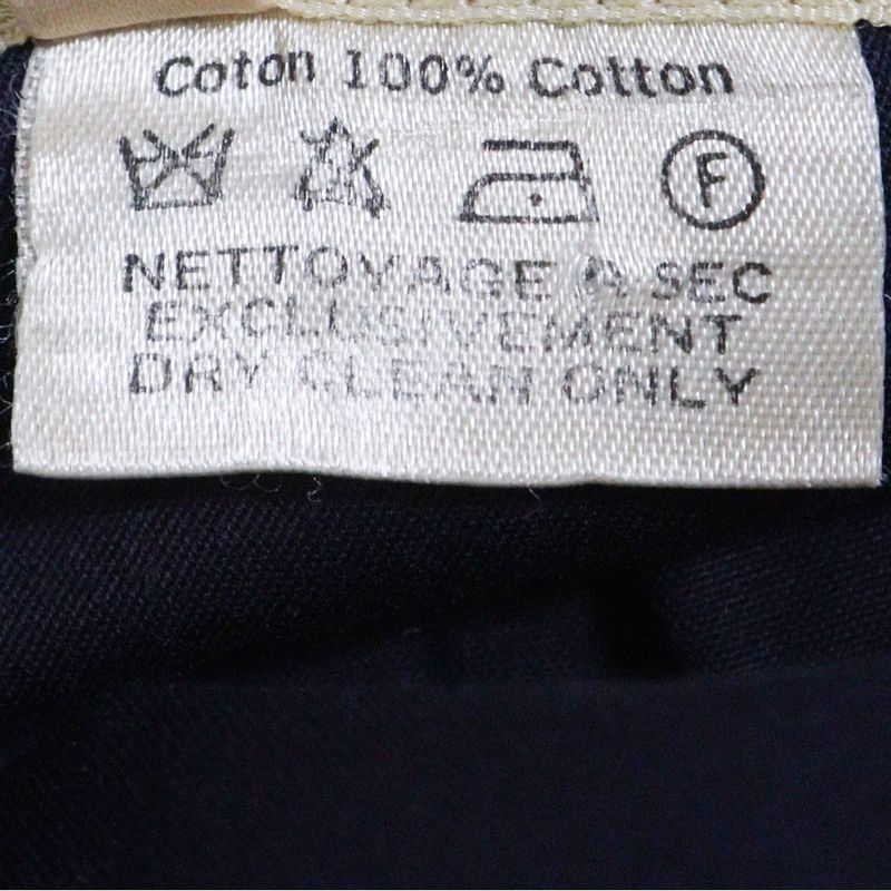 Hermes Anchor H Logo Button Cotton Stencil Collar Jacket Navy