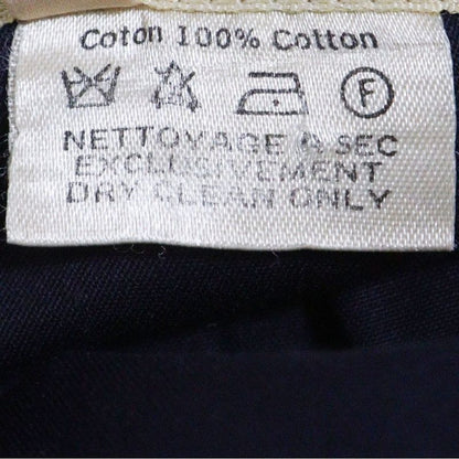 Hermes Anchor H Logo Button Cotton Stencil Collar Jacket Navy