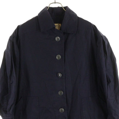 Hermes Anchor H Logo Button Cotton Stencil Collar Jacket Navy