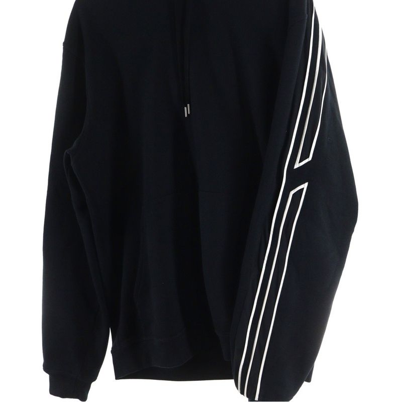 Hermes Arms Side Line Sweatshirt Pullover Hoodie Black