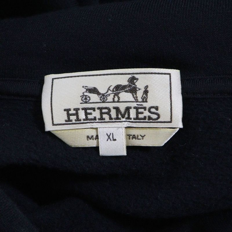 Hermes Arms Side Line Sweatshirt Pullover Hoodie Black