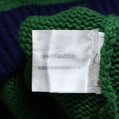 Chanel Cable Knit Cardigan With Flower Patch Women's Green P52021k06682