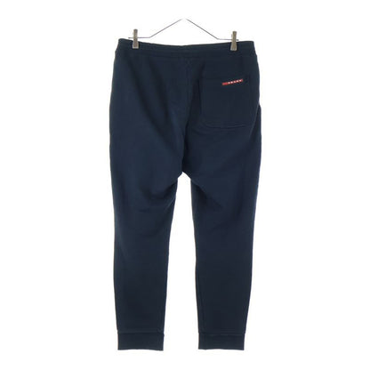 Prada Rubber Logo Sweatpants Jogger Pants Navy Sjp182