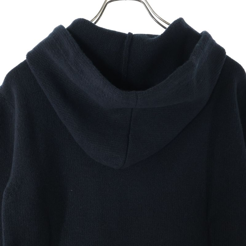 Celine Triomphe Cashmere Pullover Knit Hoodie Black 2ac87048t