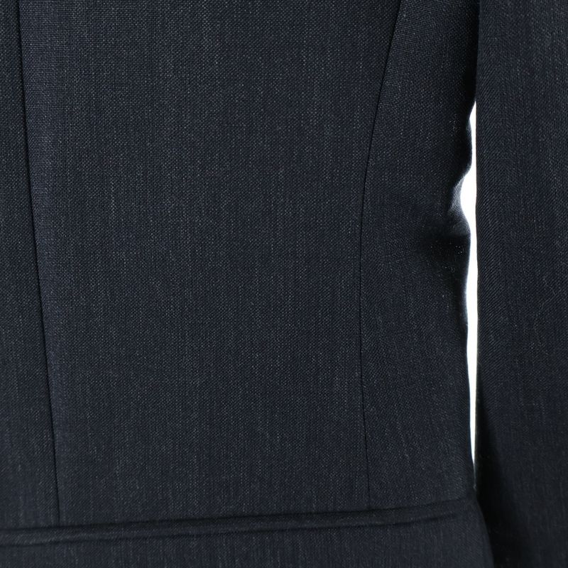 Prada Tailored Jacket Triangle Logo Wool Tailored Jacket Gray Ugi223