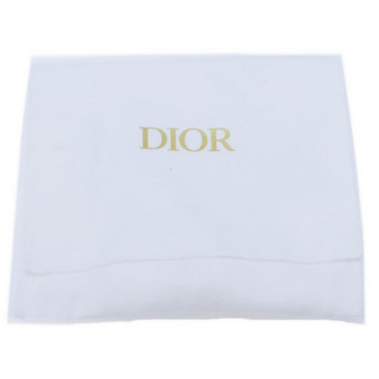 Christian Dior Cannage Compact Wallet Coin Case Black Lambskin Gold Hardware