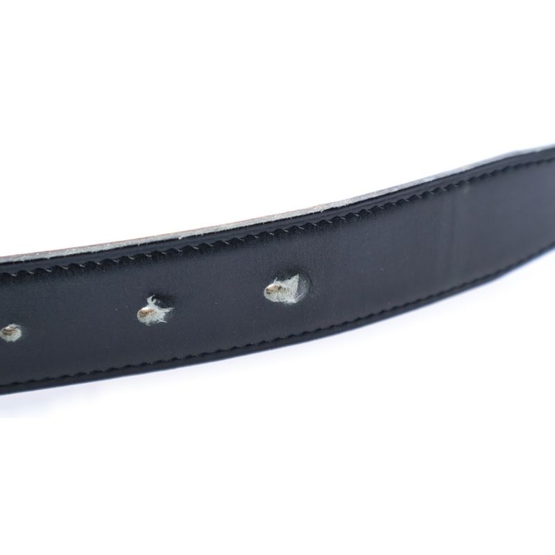 Hermes Constance Leather Belt Black Gold Hardware □D