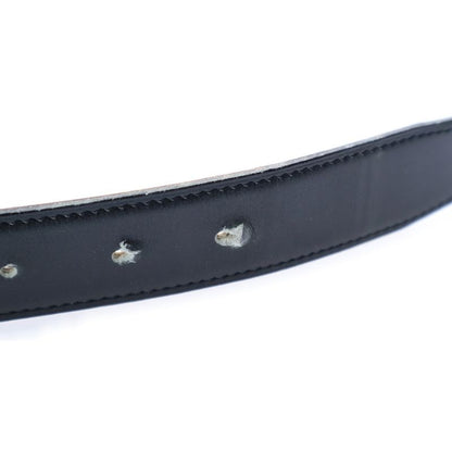 Hermes Constance Leather Belt Black Gold Hardware □D