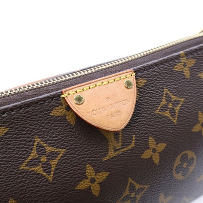 Louis Vuitton Monogram Pochette Tillette MINI 2way Handbag Brown PVC X Leather