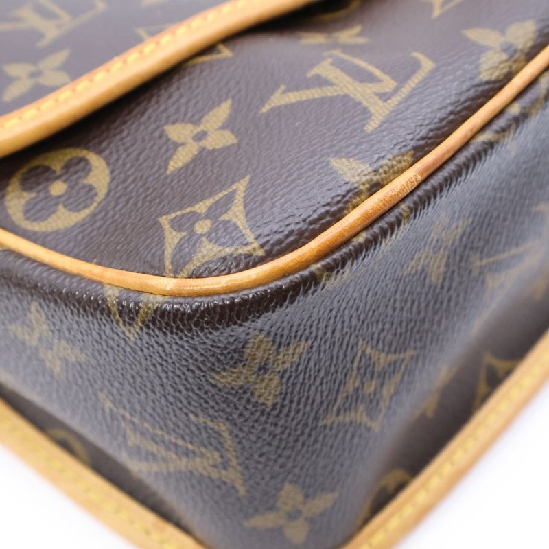 Louis Vuitton Monogram Sologne Shoulder Bag Brown PVC X Leather M42250 Sl0063