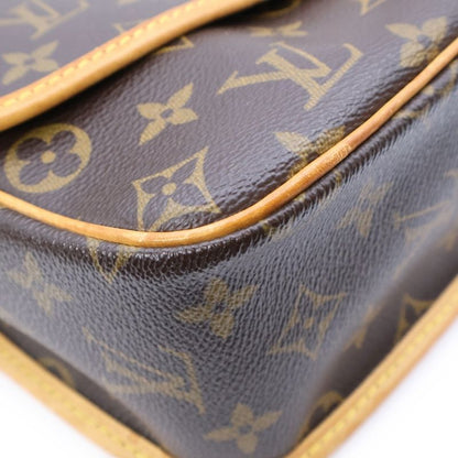 Louis Vuitton Monogram Sologne Shoulder Bag Brown PVC X Leather M42250 Sl0063