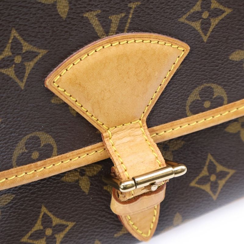 Louis Vuitton Monogram Sologne Shoulder Bag Brown PVC X Leather M42250 Sl0063