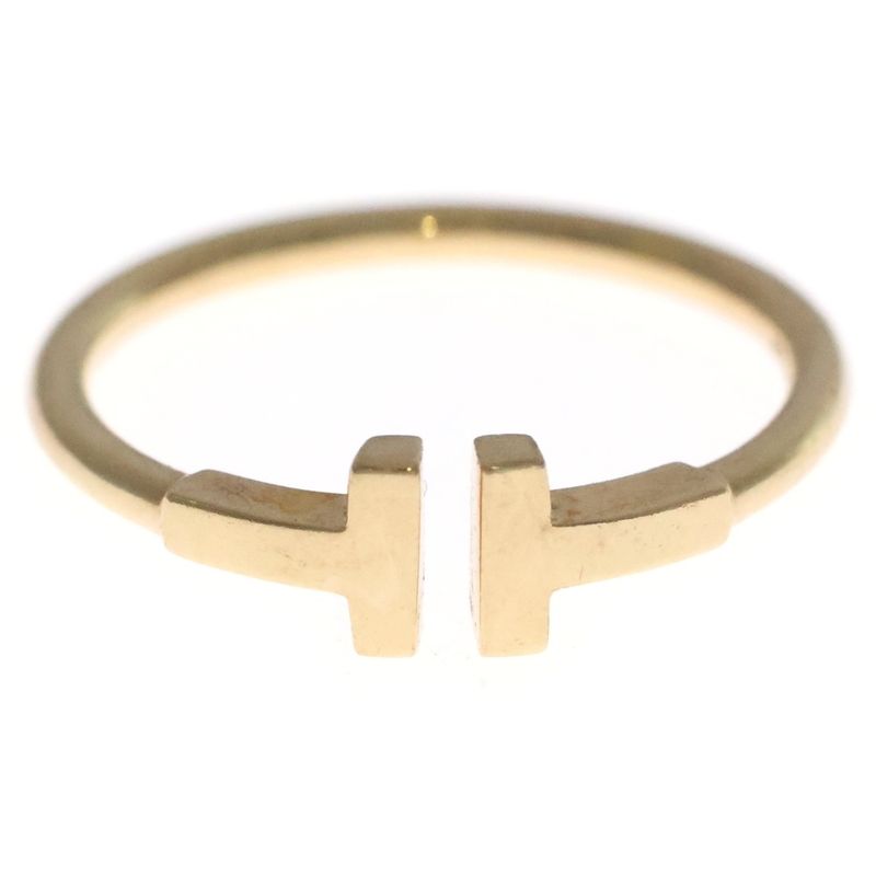 Tiffany & Co T-wire Ring Au750 18K YG Yellow Gold
