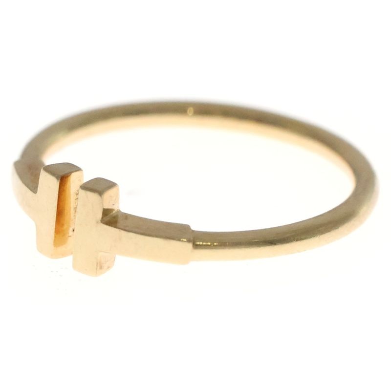 Tiffany & Co T-wire Ring Au750 18K YG Yellow Gold