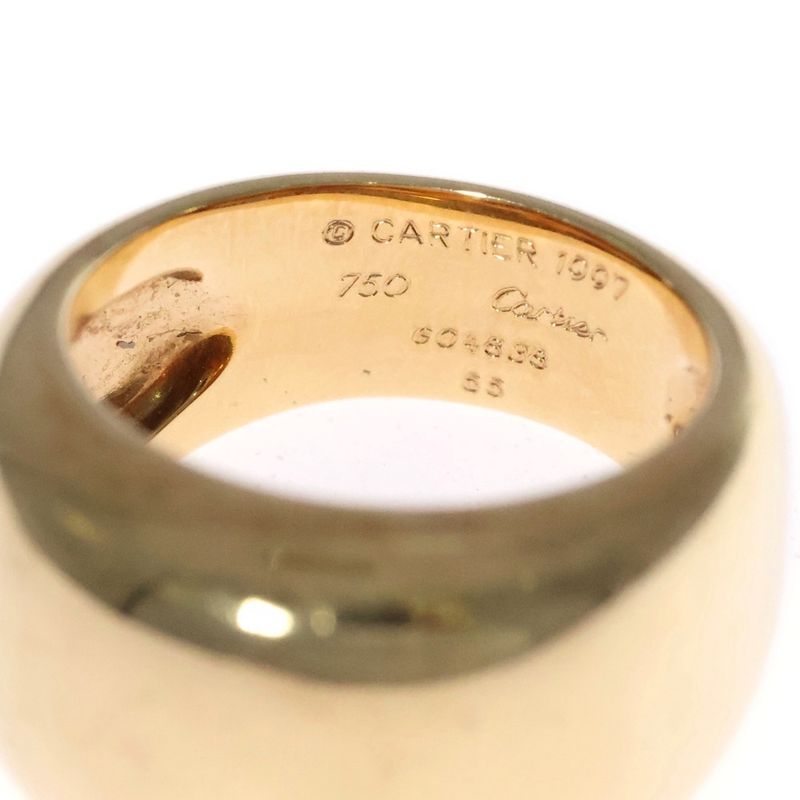 Cartier Nouvelle Vague Ring Au750 18K YG Yellow Gold Ring Vintage