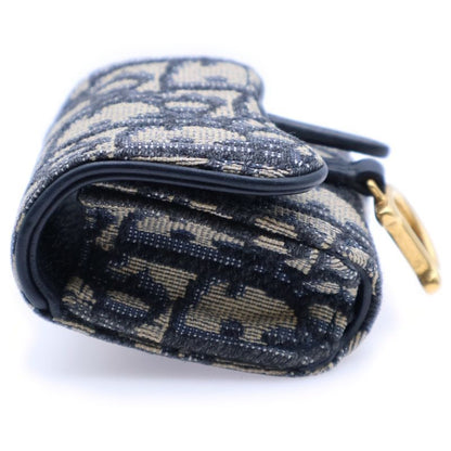 Christian Dior Oblique Air Pods Case Canvas Navy
