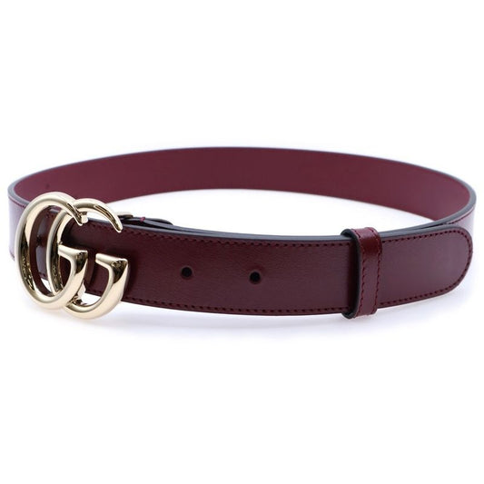 Gucci GG Marmont Belt Red Leather 625839