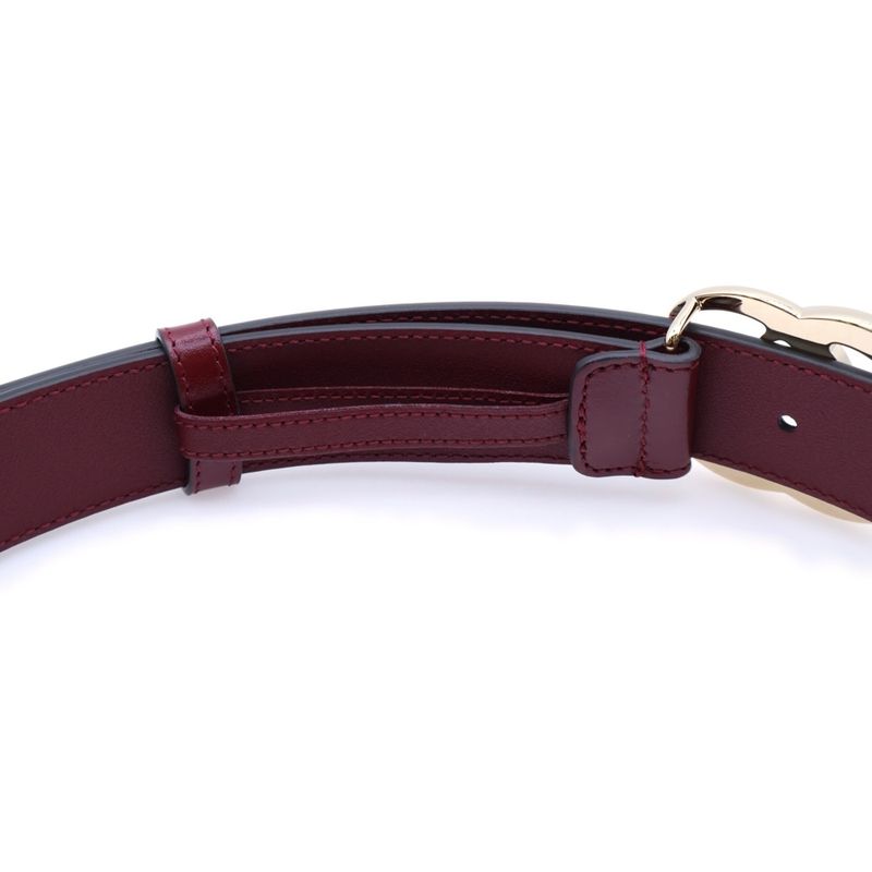 Gucci GG Marmont Belt Red Leather 625839
