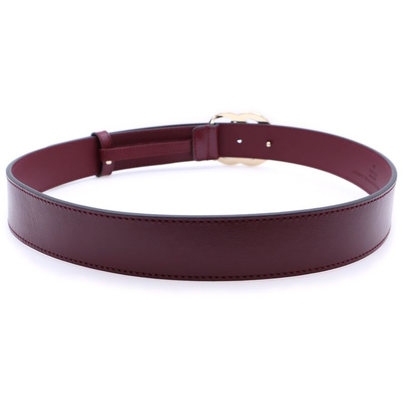 Gucci GG Marmont Belt Red Leather 625839