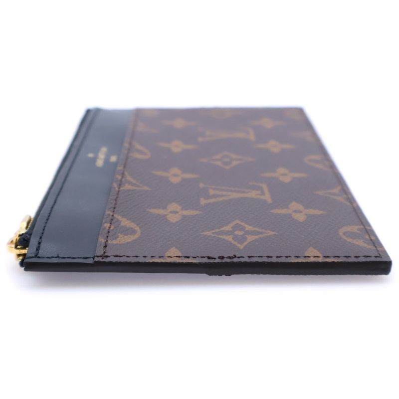 Louis Vuitton Monogram Slim Purse Brown PVC M80348 IC Type