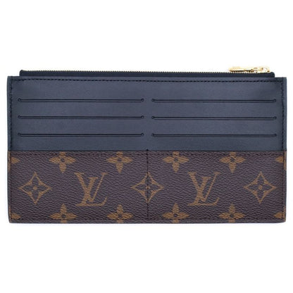 Louis Vuitton Monogram Slim Purse Brown PVC M80348 IC Type
