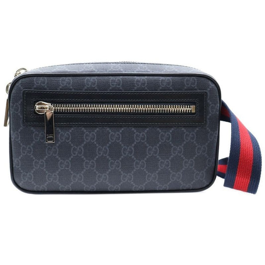 Gucci GG Supreme Canvas Small Belt Bag Black 792094 Fadjm