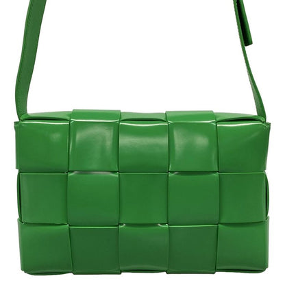 Bottega Veneta Shoulder Bag Cassette Green Leather