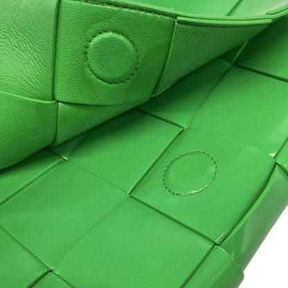 Bottega Veneta Shoulder Bag Cassette Green Leather