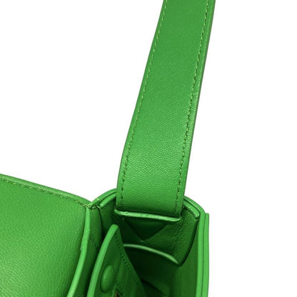 Bottega Veneta Shoulder Bag Cassette Green Leather